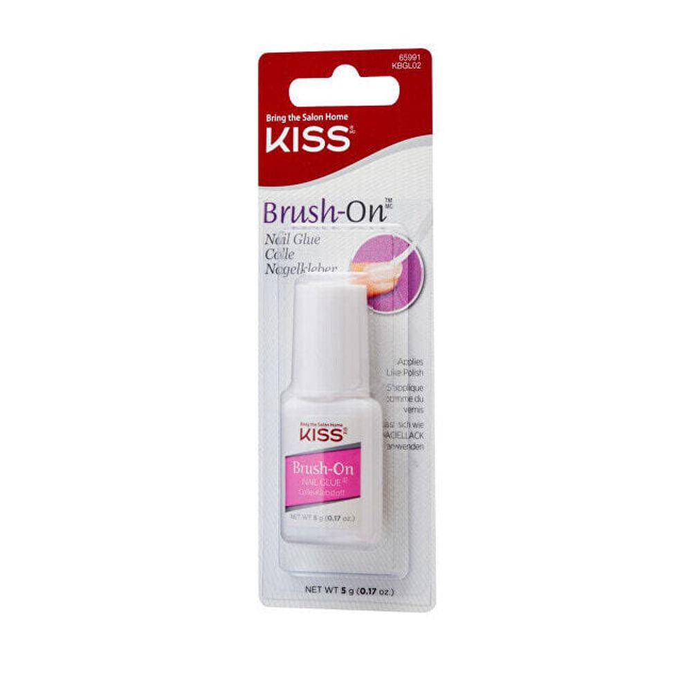 Быстросохнущий клей для ногтей с кисточкой для нанесения Brush-On (Nail Glue) 5 г