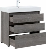 Тумба с раковиной Aquanet Nova Lite 302476 85 дуб рошелье