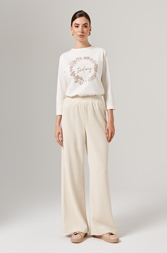 31099 Брюки женские (молочный)