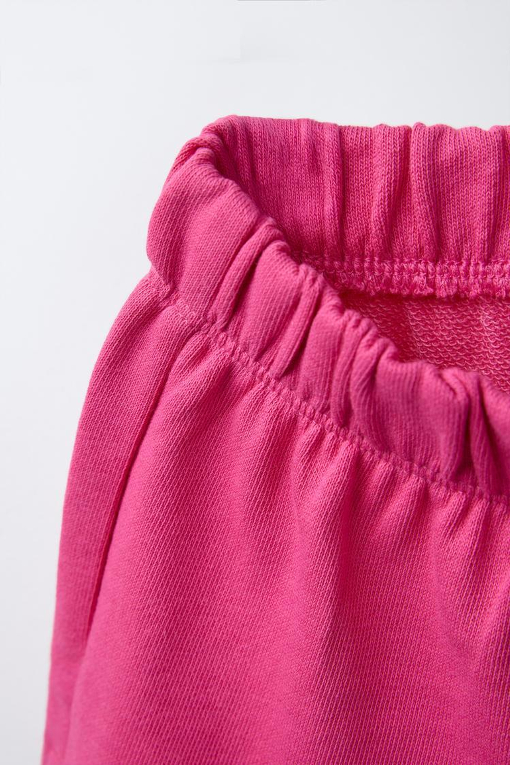 ZARA НАБОР ИЗ 2 ШОРТОВ-БЕРМУДОВ В ПОЛОСКУ, ЦВЕТ ФУКСИИ