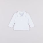 Рубашка с воротником поло "Молоко" 0+