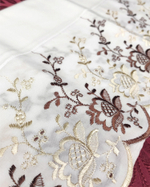 Рушник бязь с широким кружевом