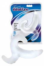 Фаллоимитатор силиконовый Idolize (Цвет: прозрачный матовый)