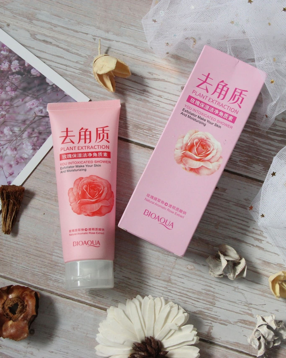 Пилинг-скатка для лица с розой, 120г