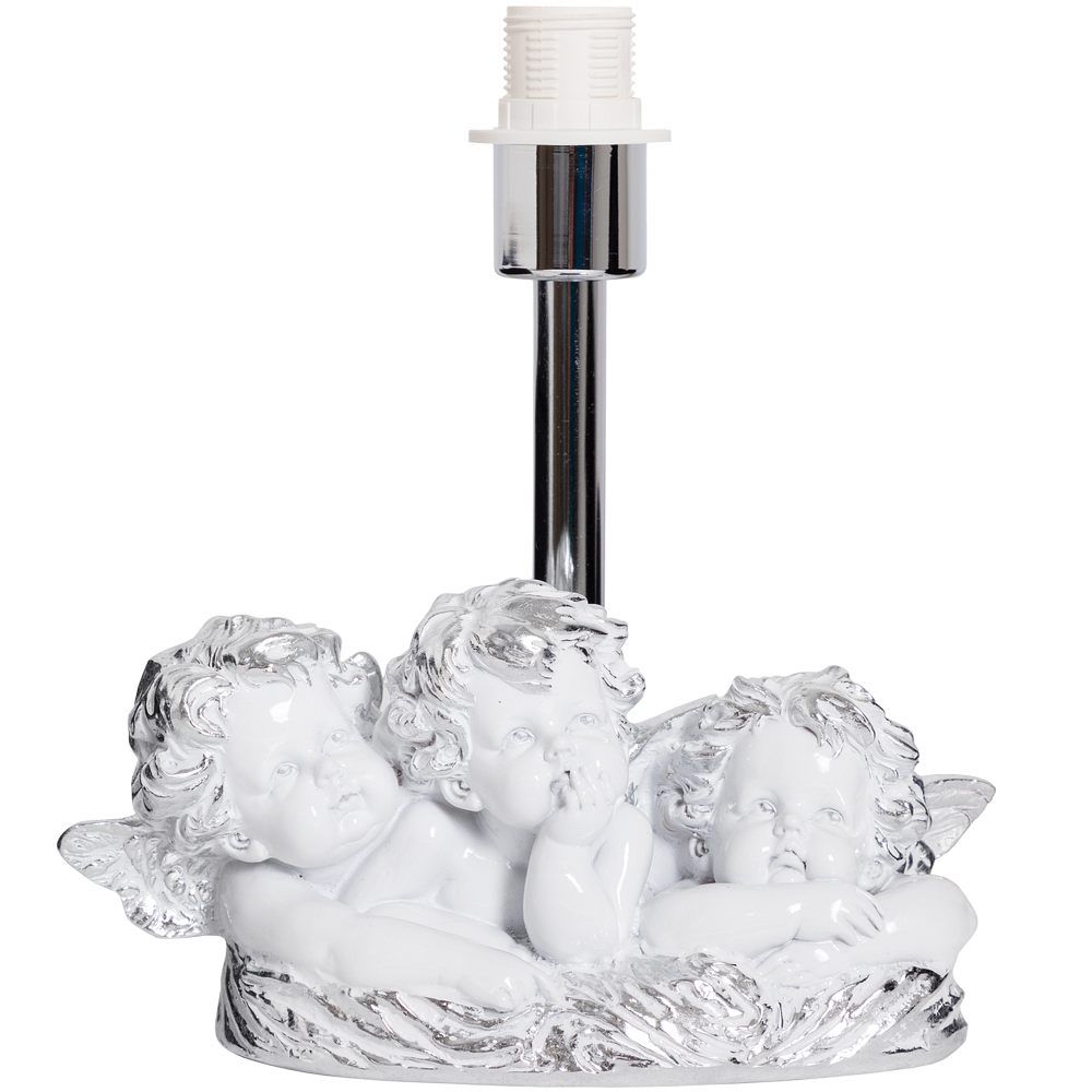 Настольная лампа Весёлые Купидоны Сильвер Мадлен Пудровый