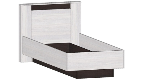 Бостон Кровать  900 Анкор светлый / Венге