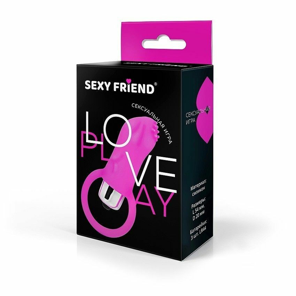 Ярко-розовый вибростимулятор с шипами и петелькой (Цвет: ярко-розовый)