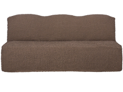 Чехол на трехместный диван без подлокотников Модерн, цвет Кофе с молоком