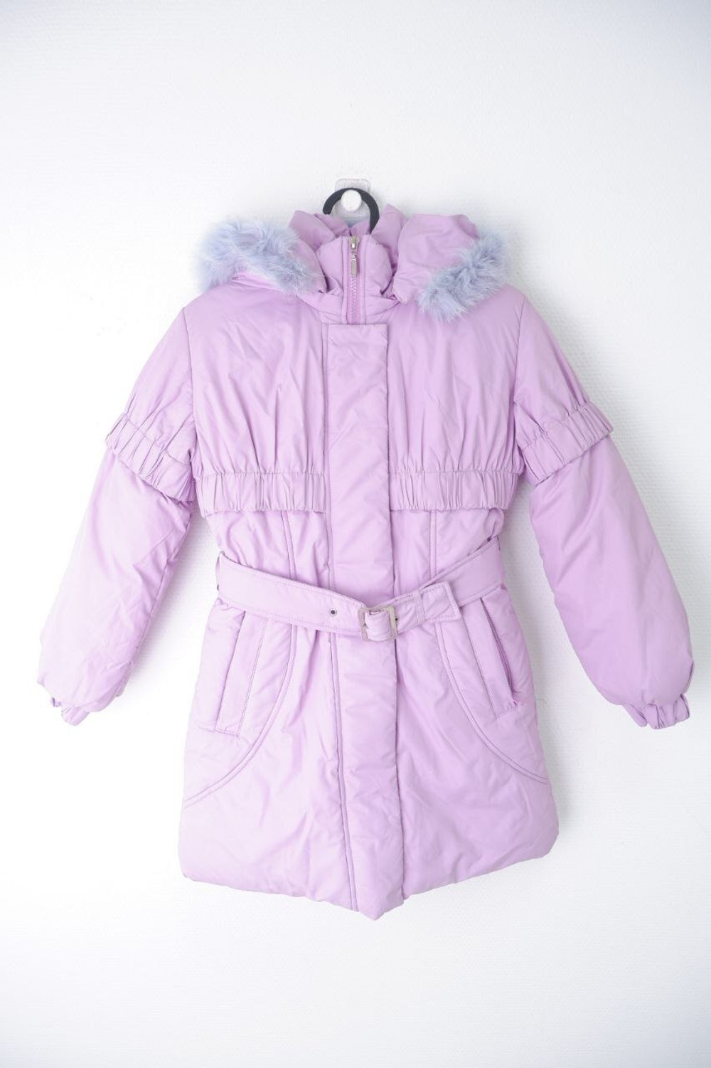 Пуховик JiMax зимний сиреневый на 6 лет, новый
