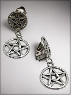 Клипсы на зажимах "Звёзды" без прокола ушей.