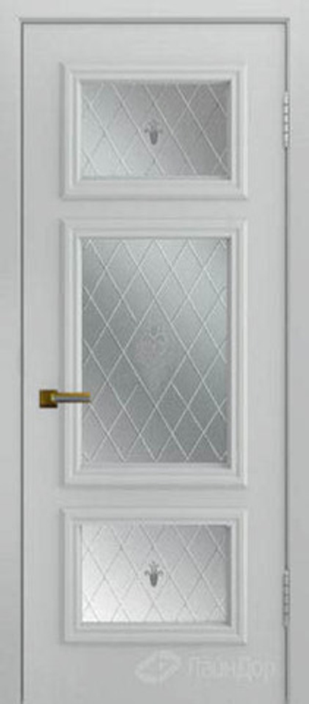 Межкомнатная дверь ЛайнДор Афина ДО Лилия Эмаль серая