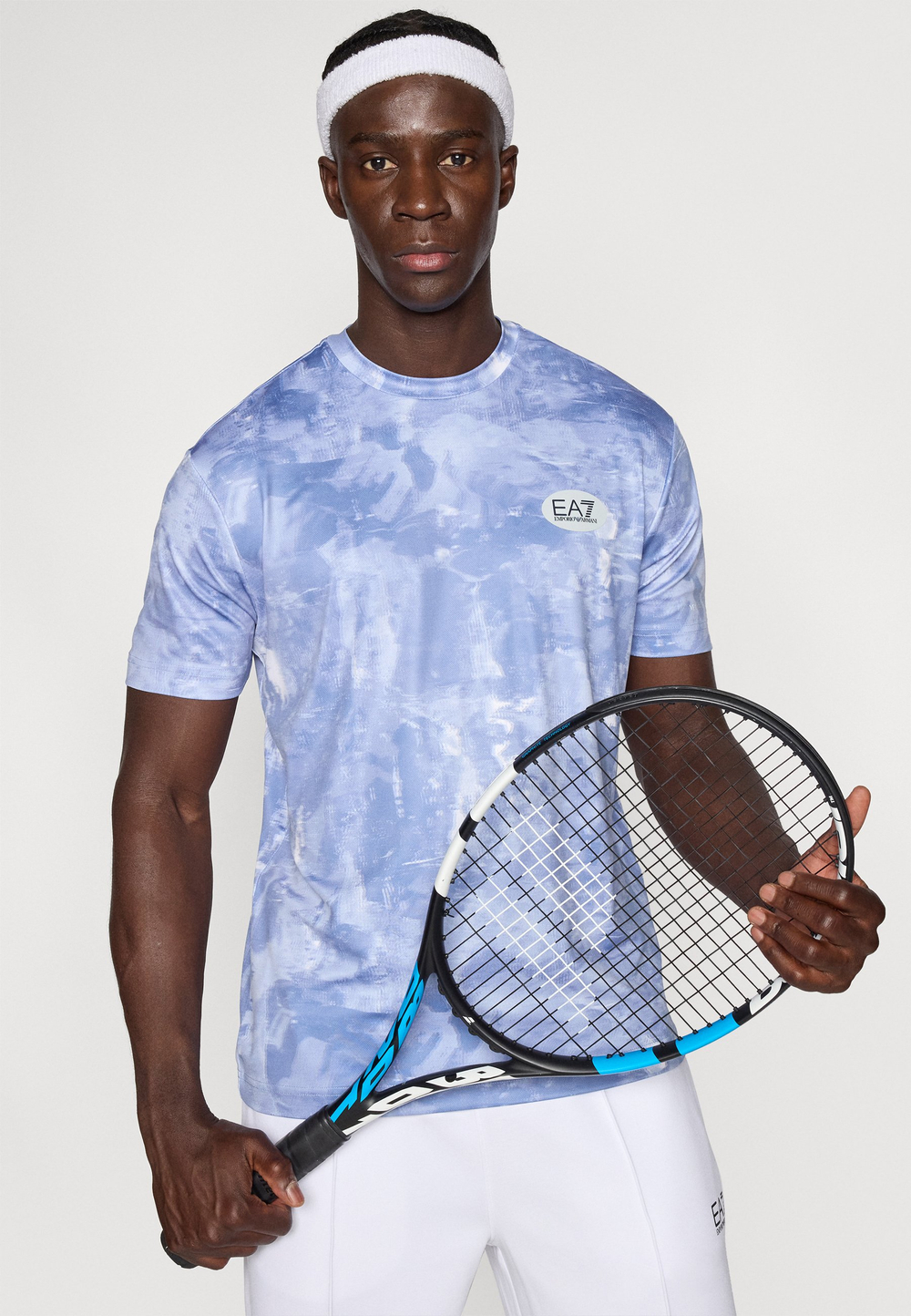 EA7 Emporio Armani TENNIS PRO - Спортивная футболка - Голубой