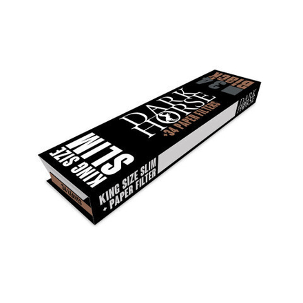 Бумага самокр DarkHorse King Size Black+FTIP (Прозрачная + Типсы) 34л.