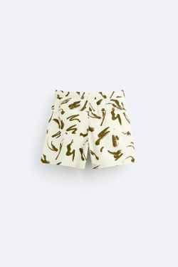 ZARA ПЛАВКИ С АБСТРАКТНЫМ ПРИНТОМ, ХАКИ