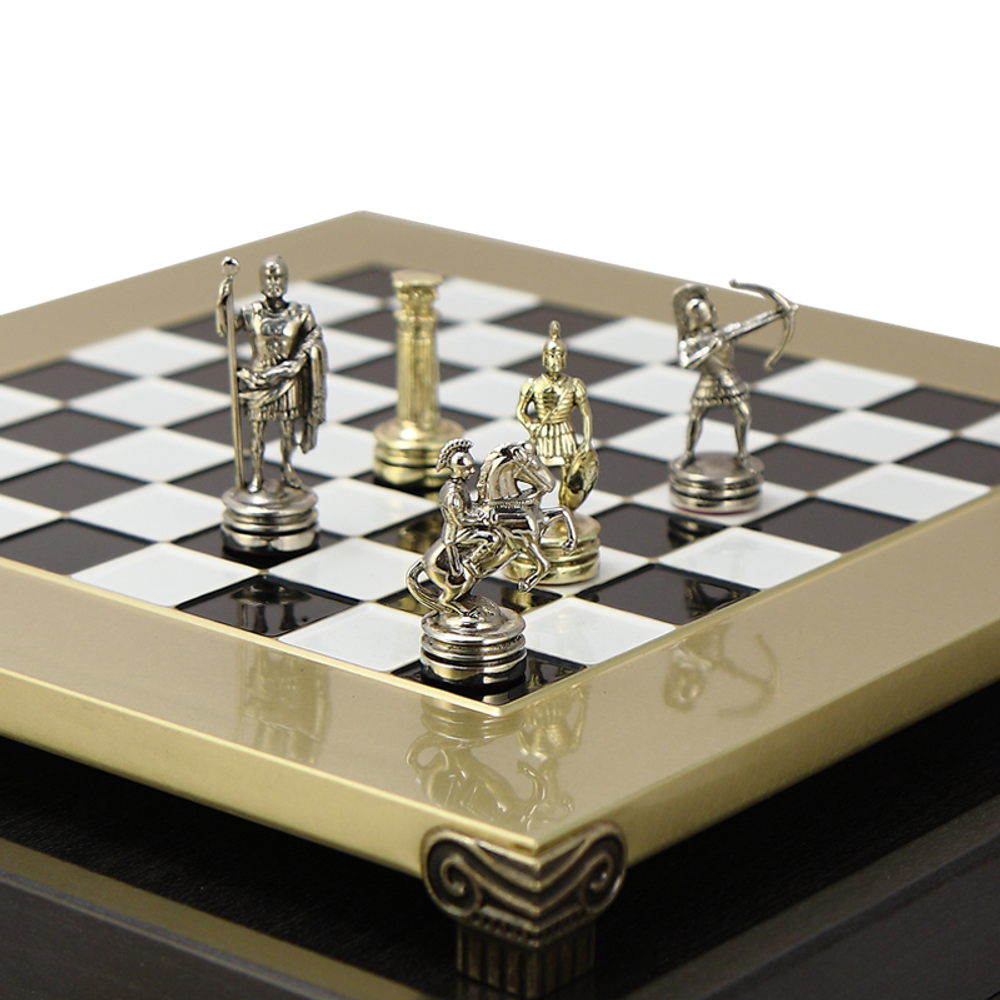 Manopoulos Шахматы с фигурами из бронзы Античные войны