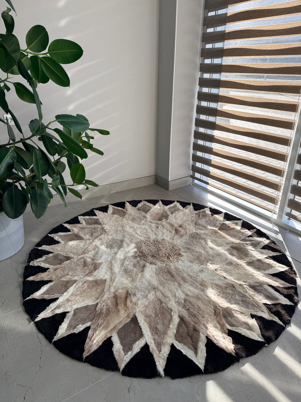 Ковер шкура натуральная овчина меховой