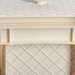 Комод "Плетёнка" 4-х секционный (слон.кость)(уп.1)