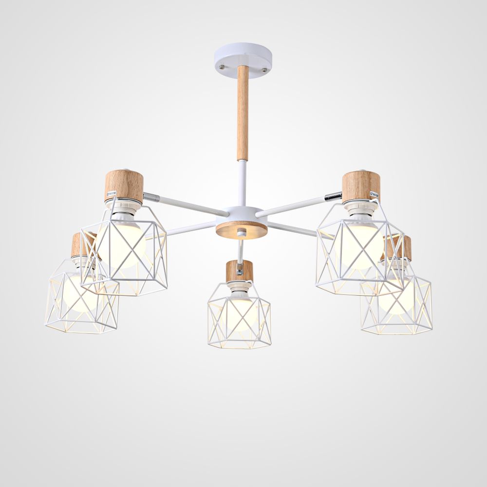 Потолочная Люстра Corf B3 White 5 Lamps By Imperiumloft