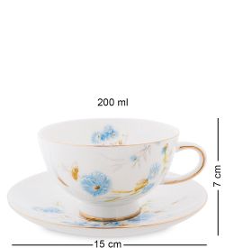 Pavone AS-77 Чайный сервиз «Санта Магдалена» голуб