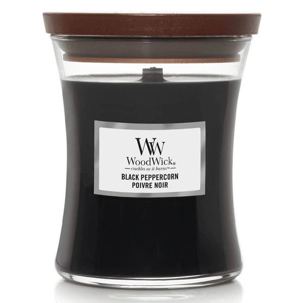 WoodWick Black Peppercorn - Ароматическая свеча с ароматом черного перца 275 г