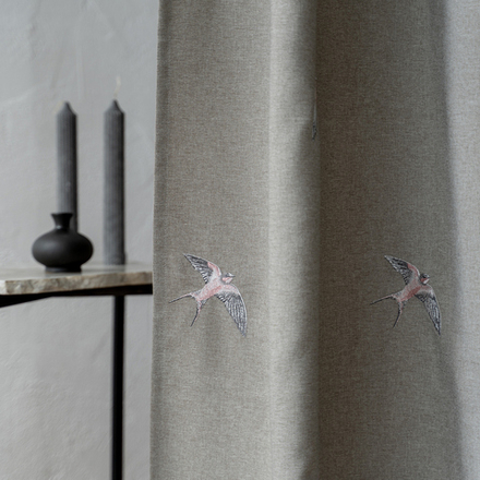 Шторы МЭРРИ (арт. BL01-319-03) - (145х280)х2 см. - бежево-серые