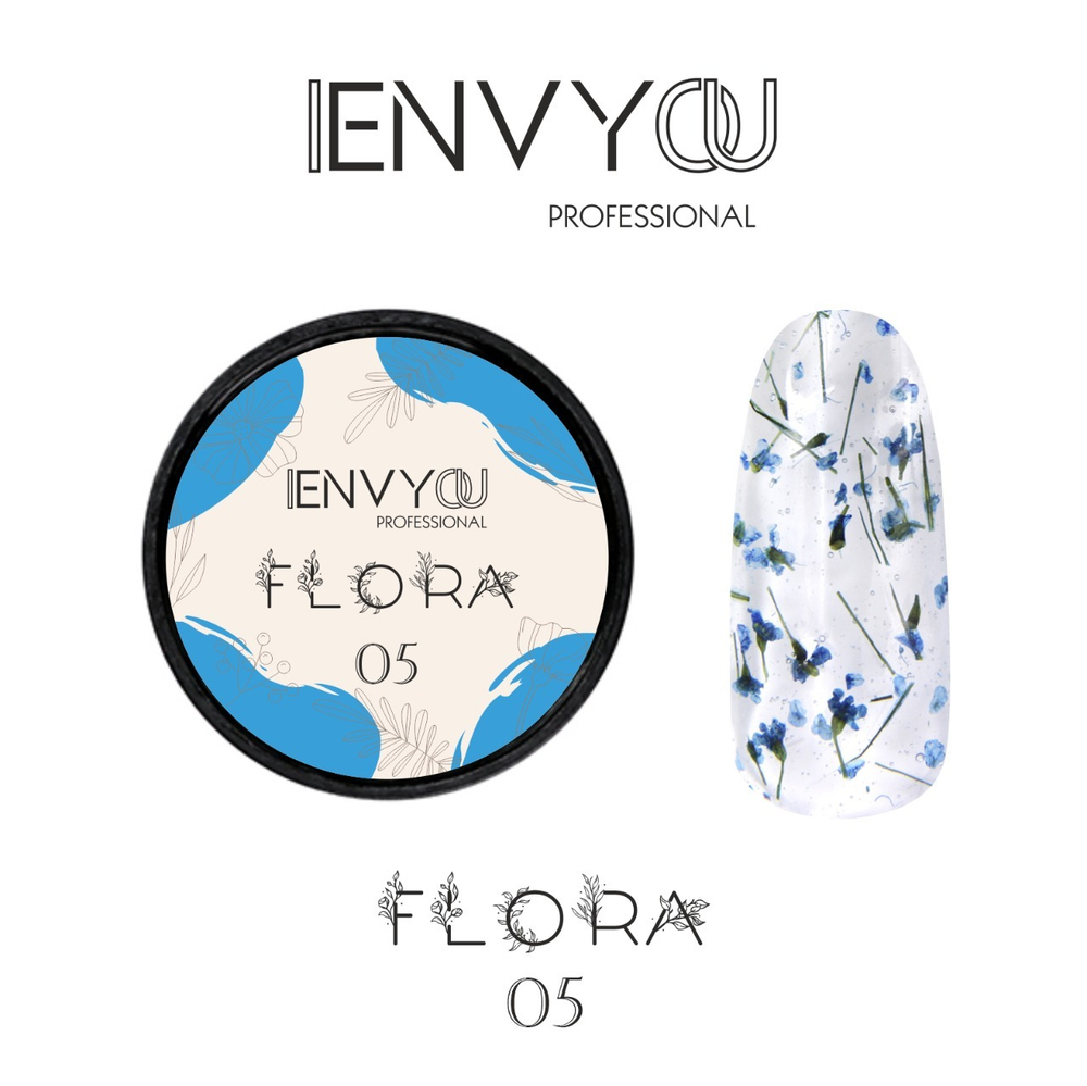 I Envy You, Гель с сухоцветами Flora №05, 5гр