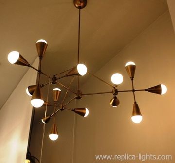 LUCIDE 15 lights chandelier ( brass) by Art - metal