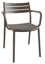 Кресло пластиковое Papatya Hisar-K, тортора