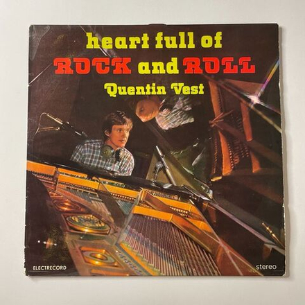 Винтажная виниловая пластинка LP Quentin Vest Heart Full Of Rock And Roll (Румыния 1981)