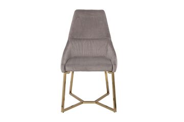 30C-1185 GRE Стул велюр серый на метал.основании 55*62*94см
