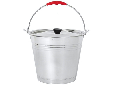 Ведро 15л нерж с крышкой тм Appetite