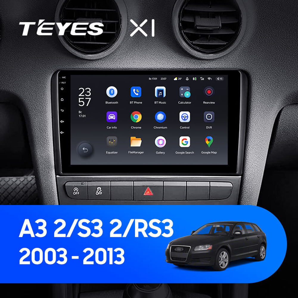 Teyes X1 9" для Audi A3 2003-2013 +CANBUS