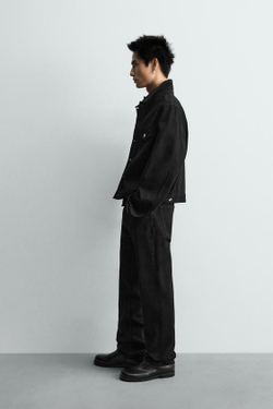 ZARA ДЖИНСЫ STRAIGHT FIT LIMITED EDITION, ЧЕРНЫЙ