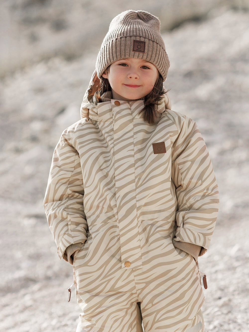 Комбинезон мембранный зимний Mjölk Зебра, утеплитель 250гр/м2