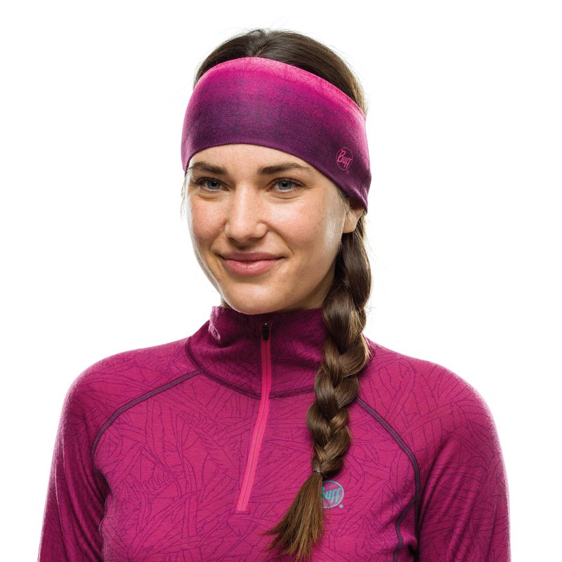 Повязка на голову спортивная Buff Headband CoolNet Boronia Pink Фото 2