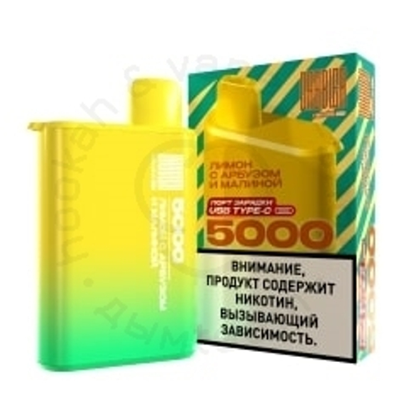 ОСДН DABBLER 5000 с ароматом лимона с арбузом и малиной, 20 мг (М)