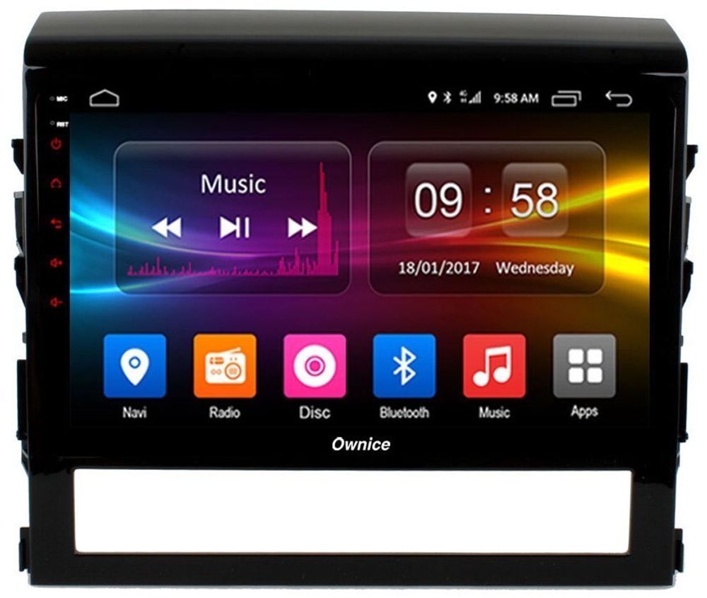 Магнитола для Toyota Land Cruiser 200 2016-2021 (отдельный экран климата) - Carmedia OL-9618 QLed, Android 10/12, ТОП процессор, CarPlay, SIM-слот