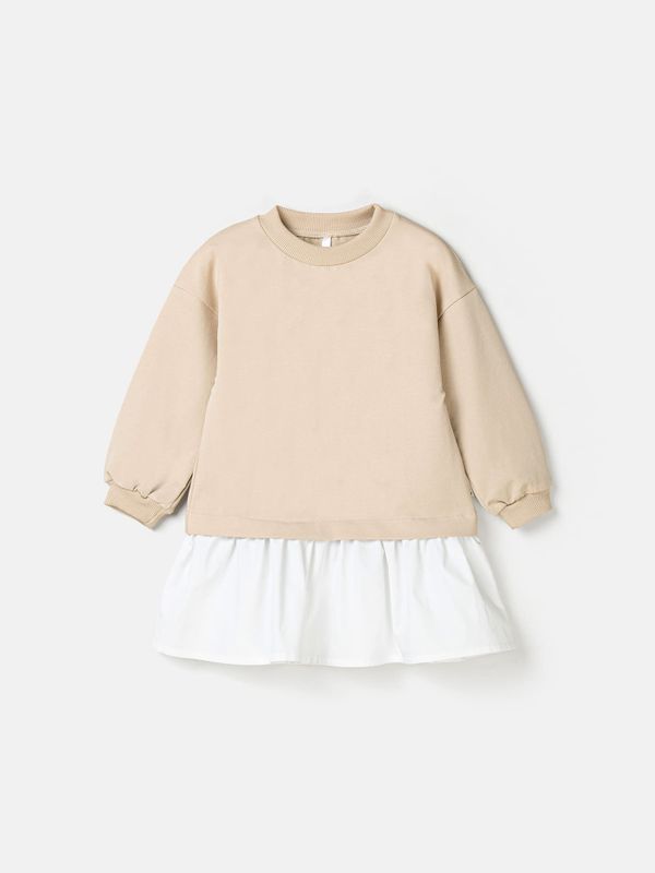 Платье с хлопковой юбкой 