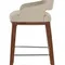 Полубарный стул Lord 65 см, бежевая обивка, ножки орех
