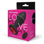 Виброанальная втулка Sexy Friend с кристаллом и ДУ, 9 см