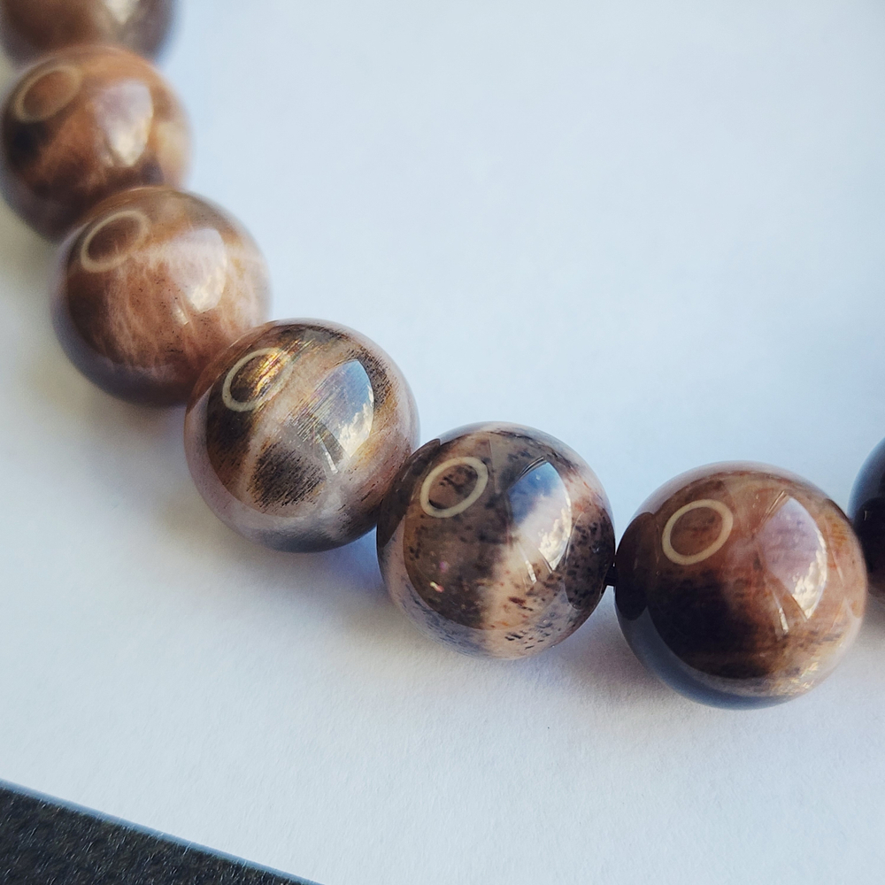 Солнечный камень, переливчатый, шар, 11.5 - 11.8мм, штучно