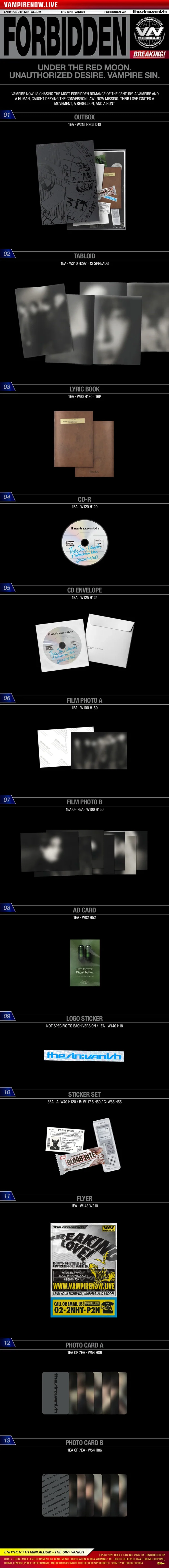 Альбом ENHYPEN - THE SIN: VANISH