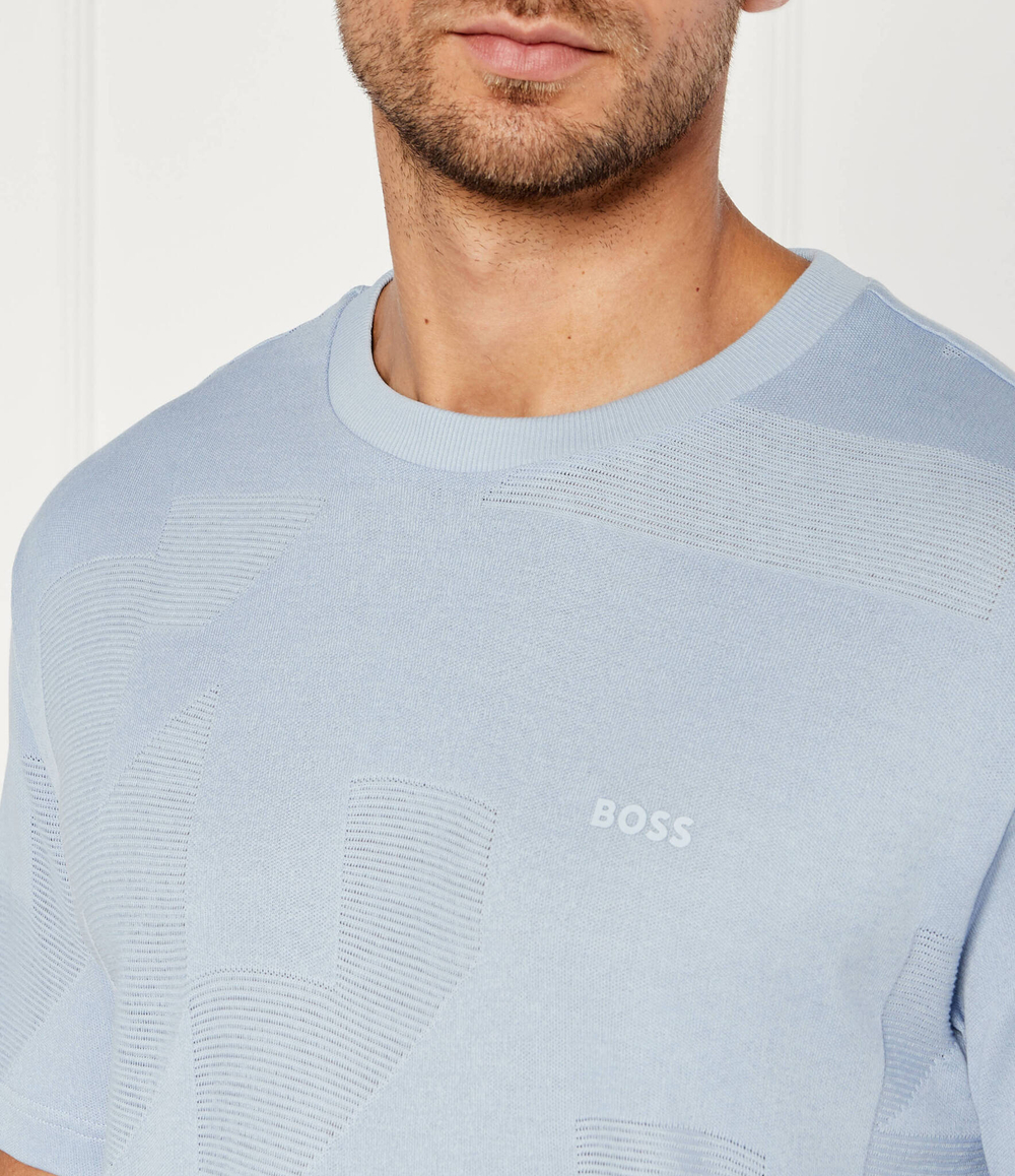 Футболка Jagged BOSS GREEN - голубой(50519371)