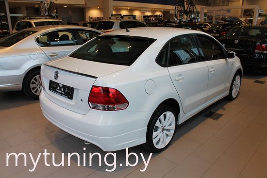 Накладка заднего бампера для Volkswagen Polo sedan
