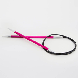 Спицы круговые Zing, 8мм/80см, KnitPro,(47136)