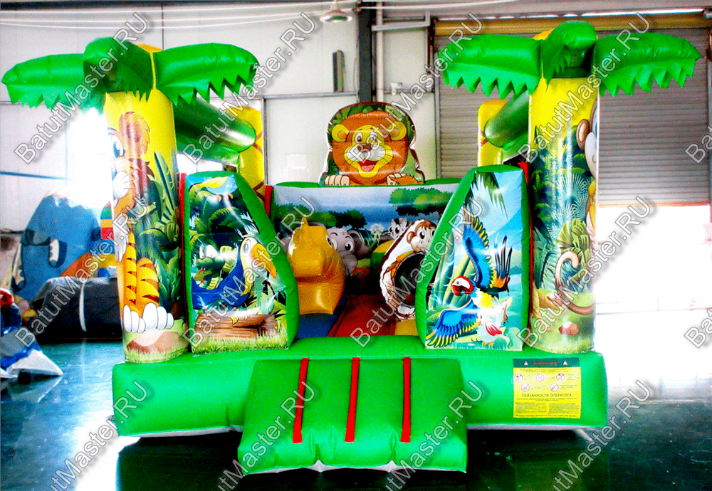 Коммерческий надувной батут "Львёнок" 4*3.5*3 м