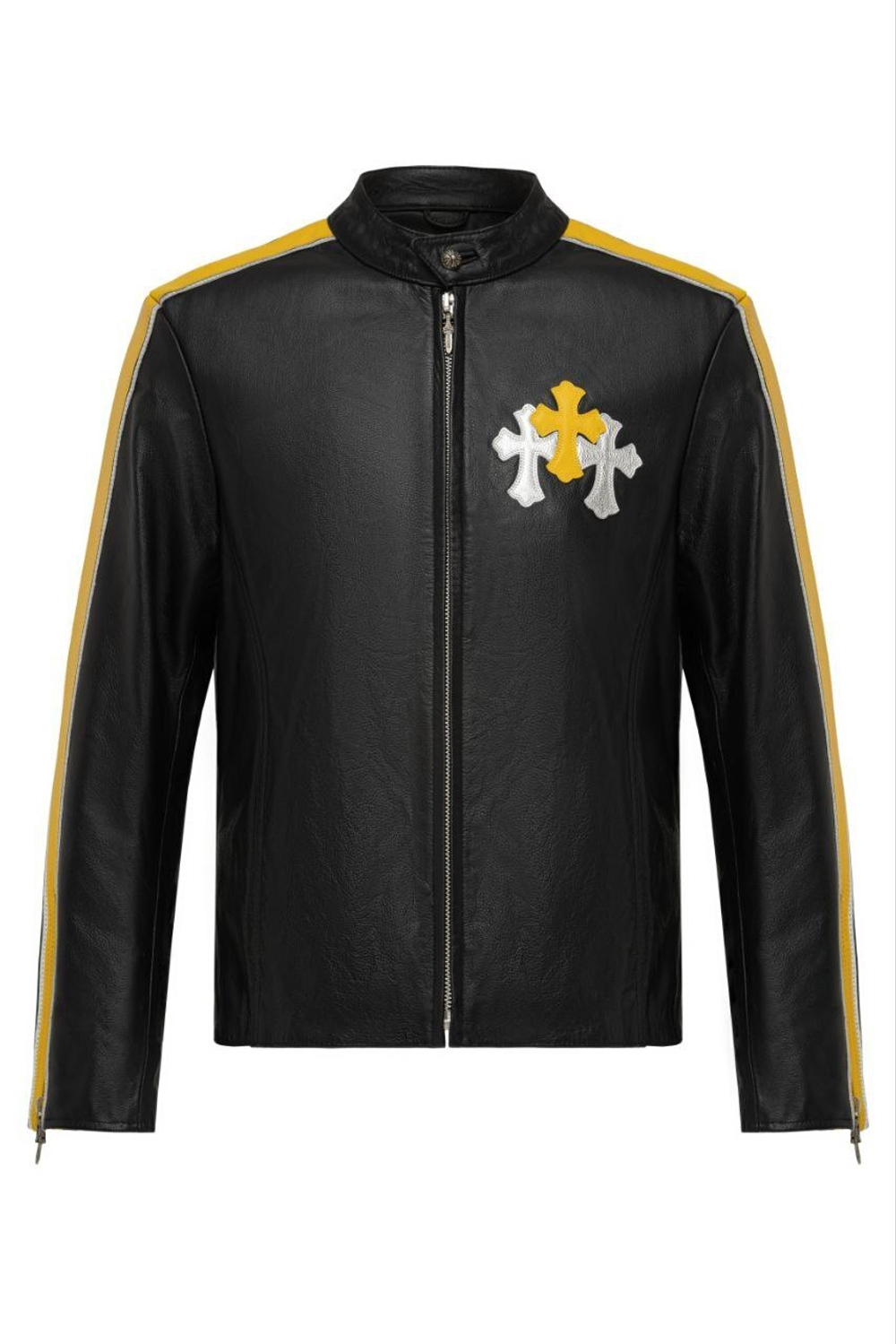 Кожаная куртка Chrome Hearts