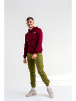 Худи мужское Город Горький бордовое