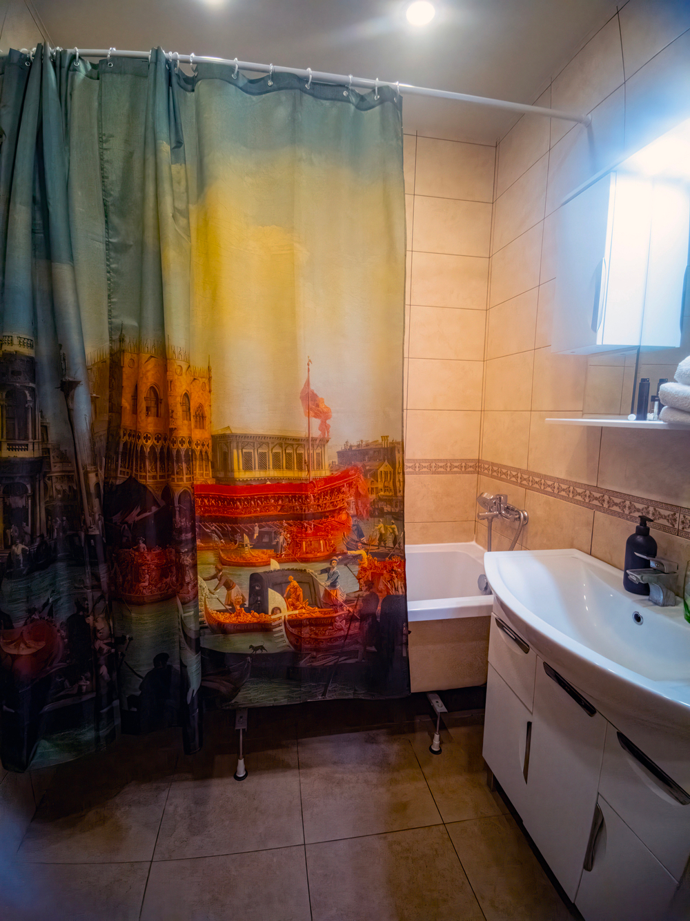 Комплект штор "Роскошная Венеция", по мотивам живописи итальянского художника Каналетто, картина «Возвращение Бучинторо к молу у Дворца дожей», около 1730 г.