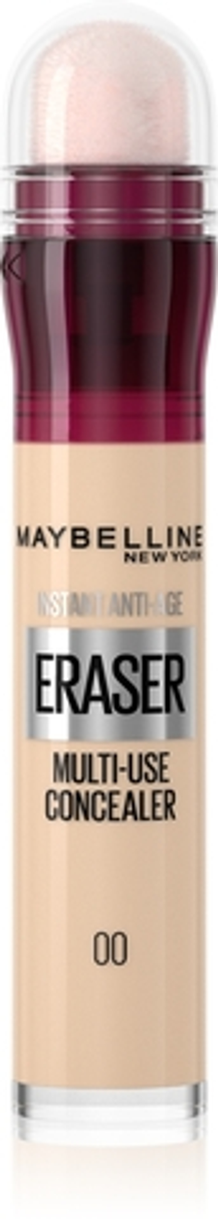 MAYBELLINE NEW YORK Instant Anti Age Eraser - Корректор в жидкой текстуре с аппликатором в виде губки оттенок 00 Ivory, 6 ml